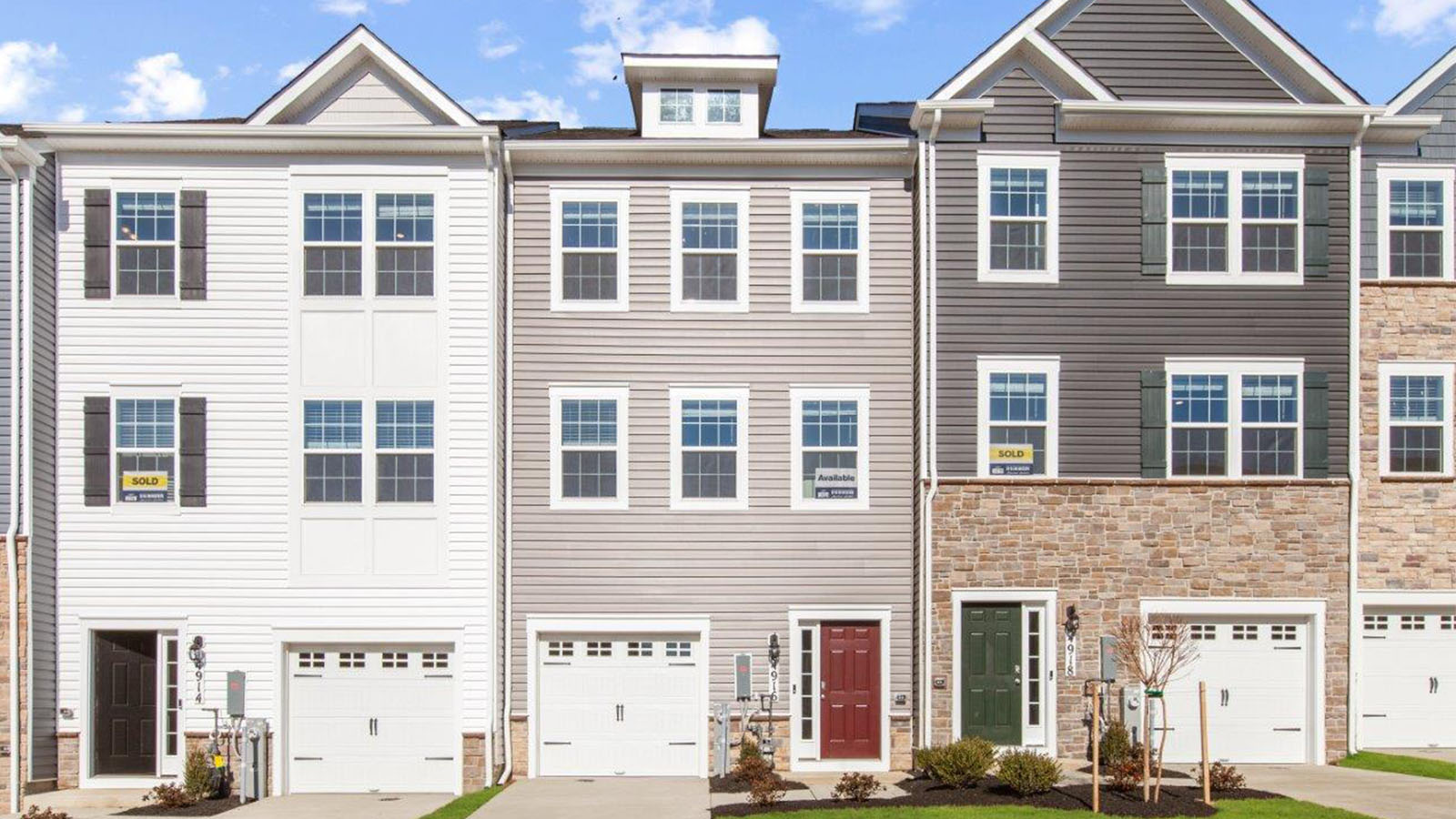three story townhome