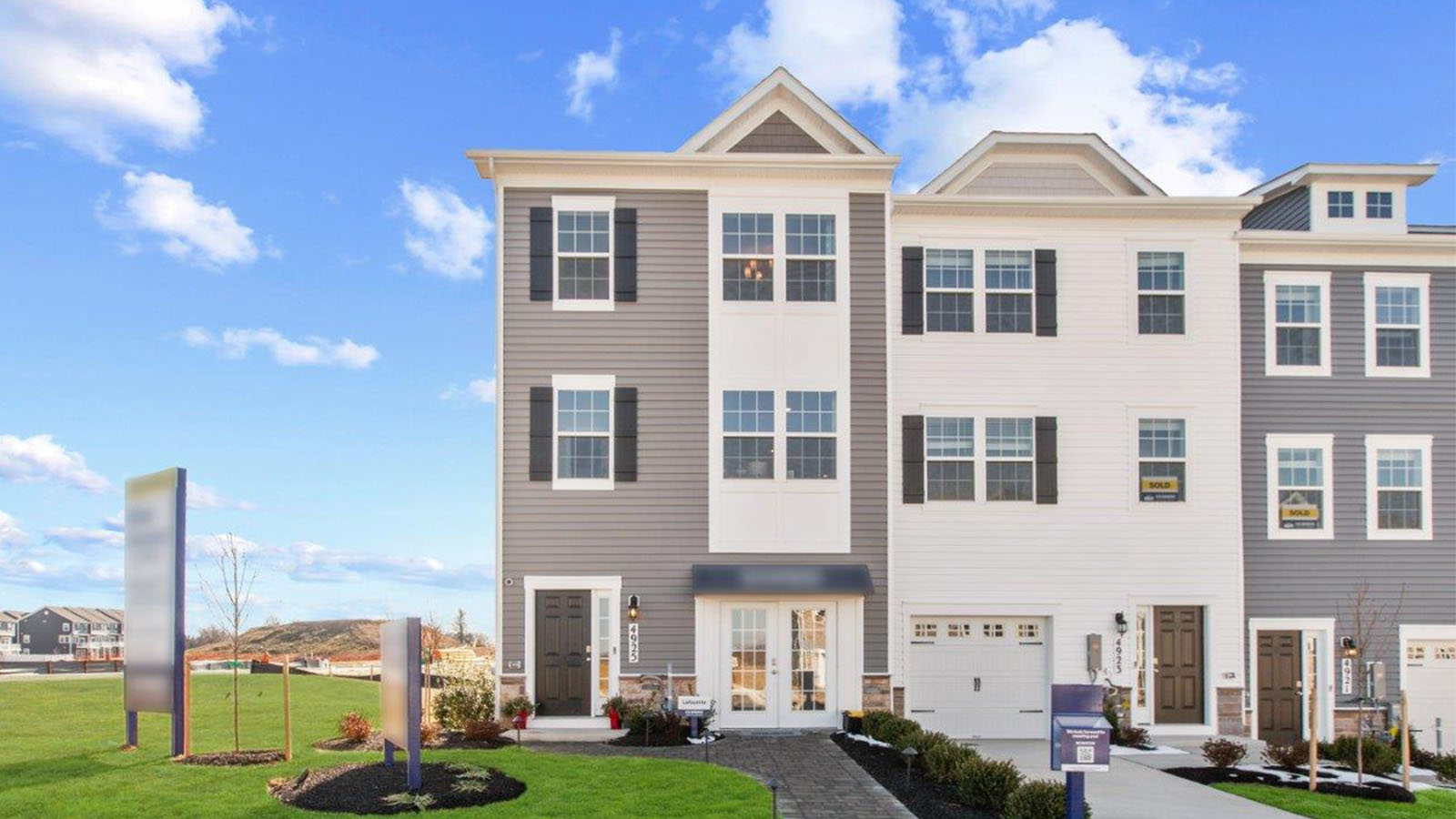 three story townhome