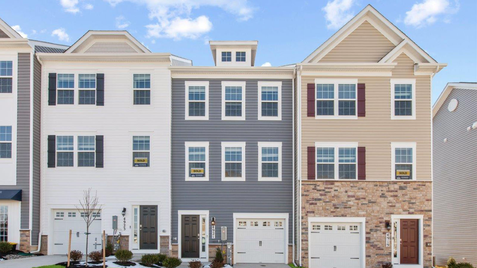 three story townhome