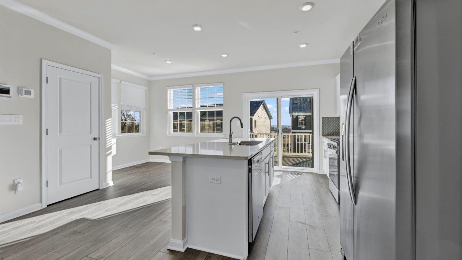 island with dishwasher and sink