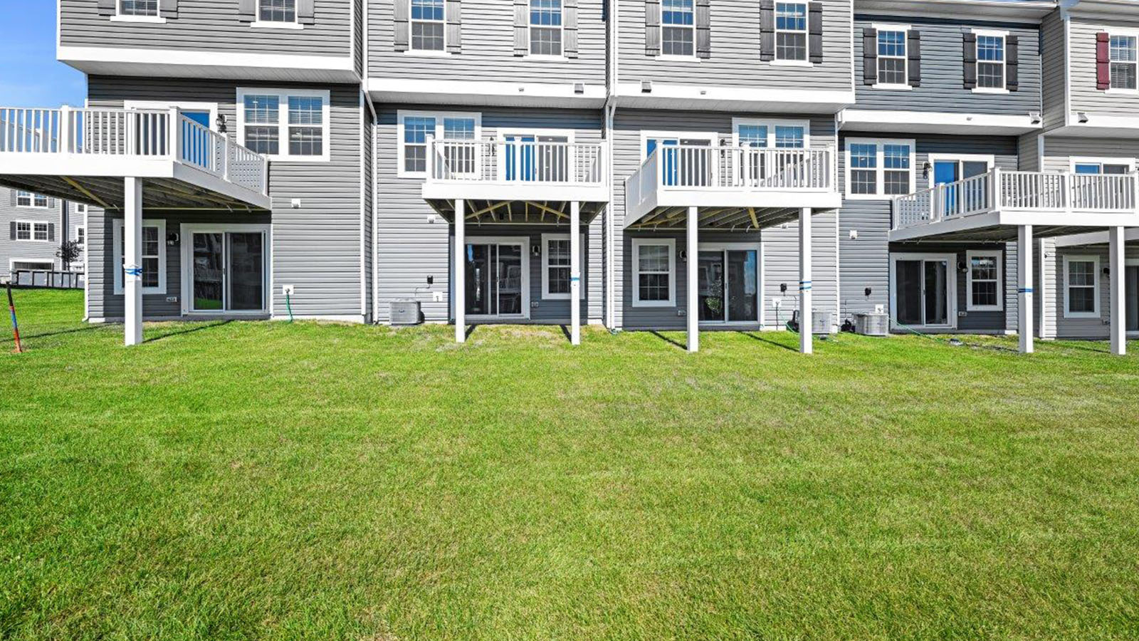 rear of homes