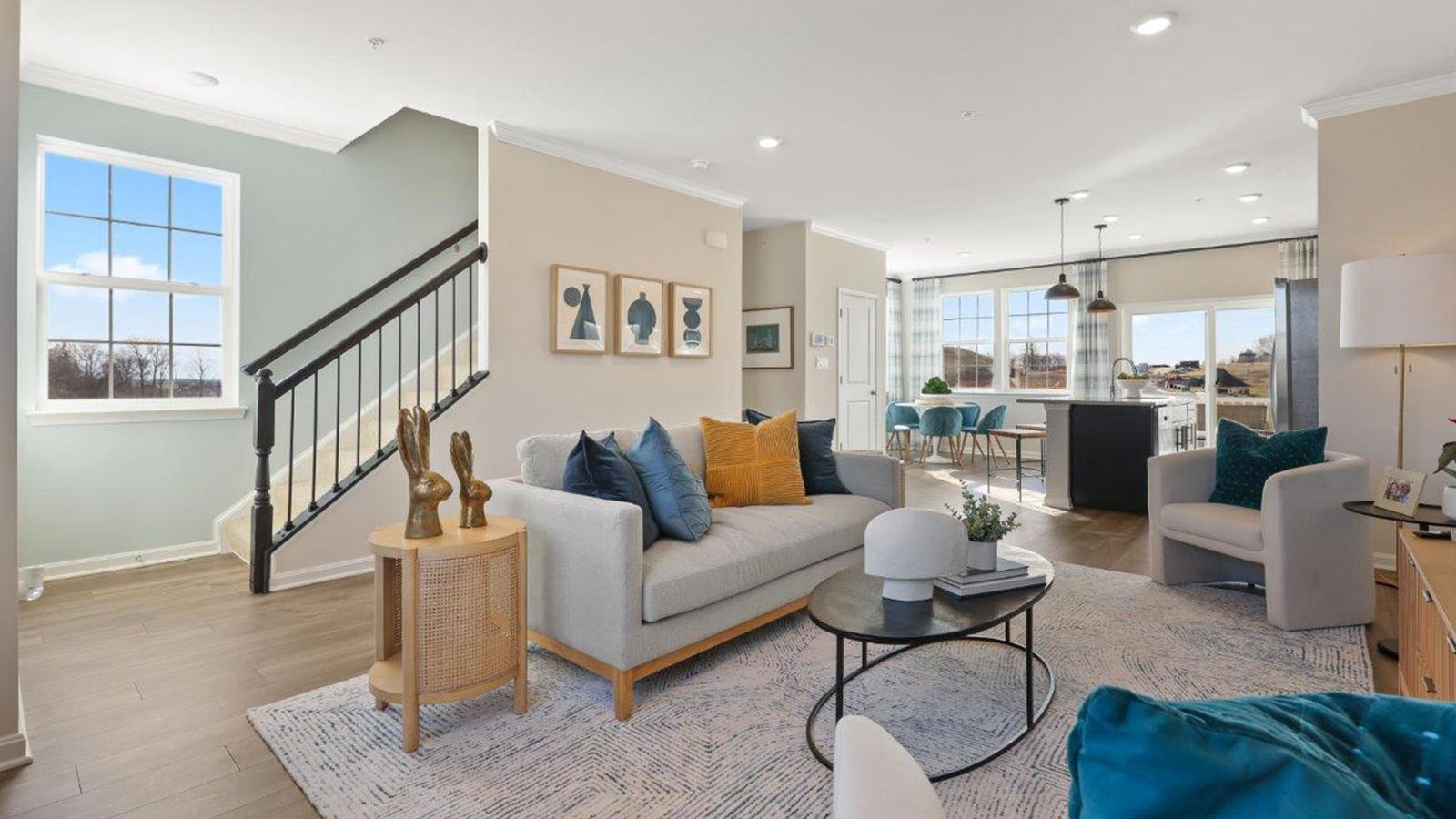 open concept living room