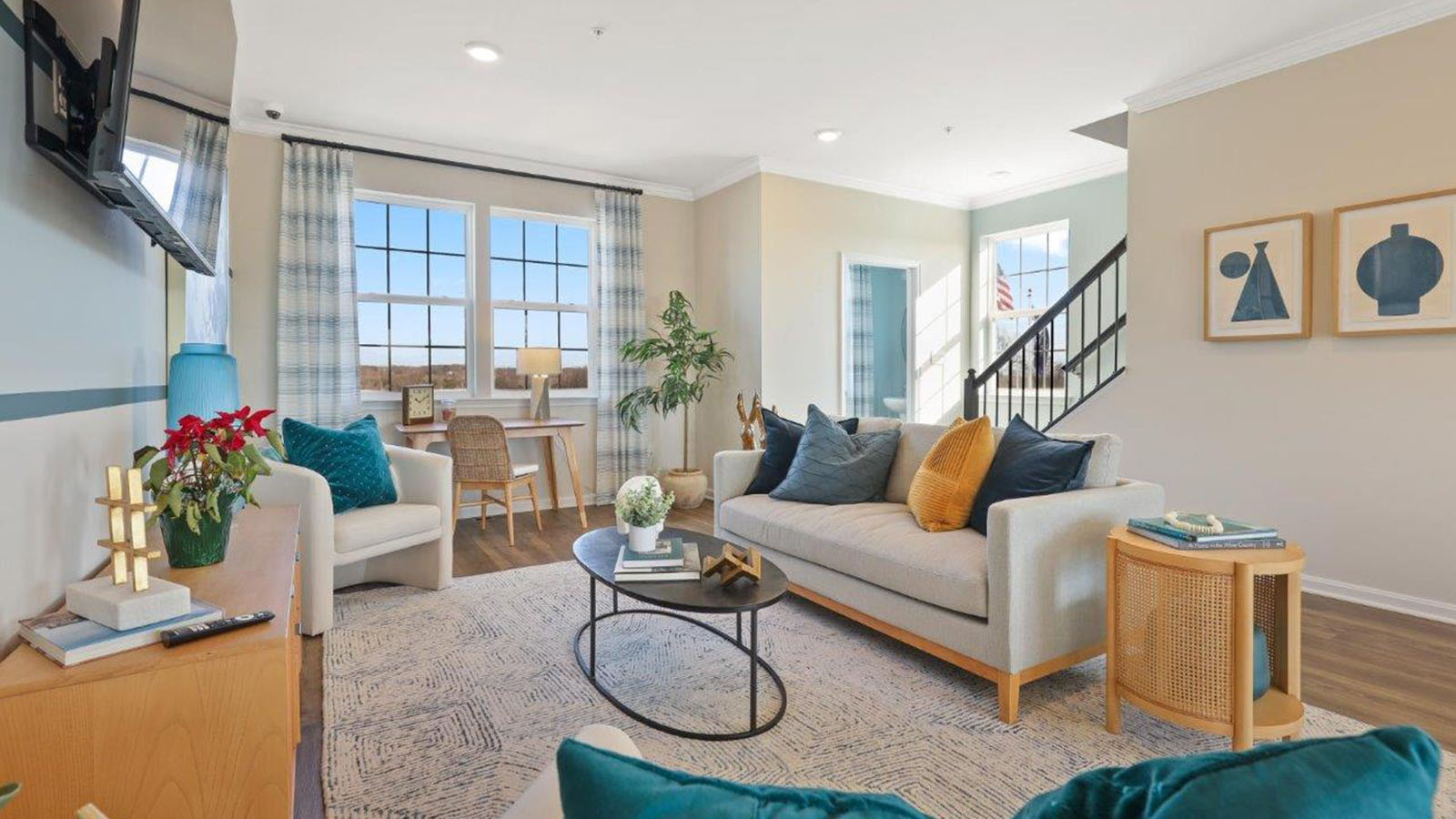 open concept living room