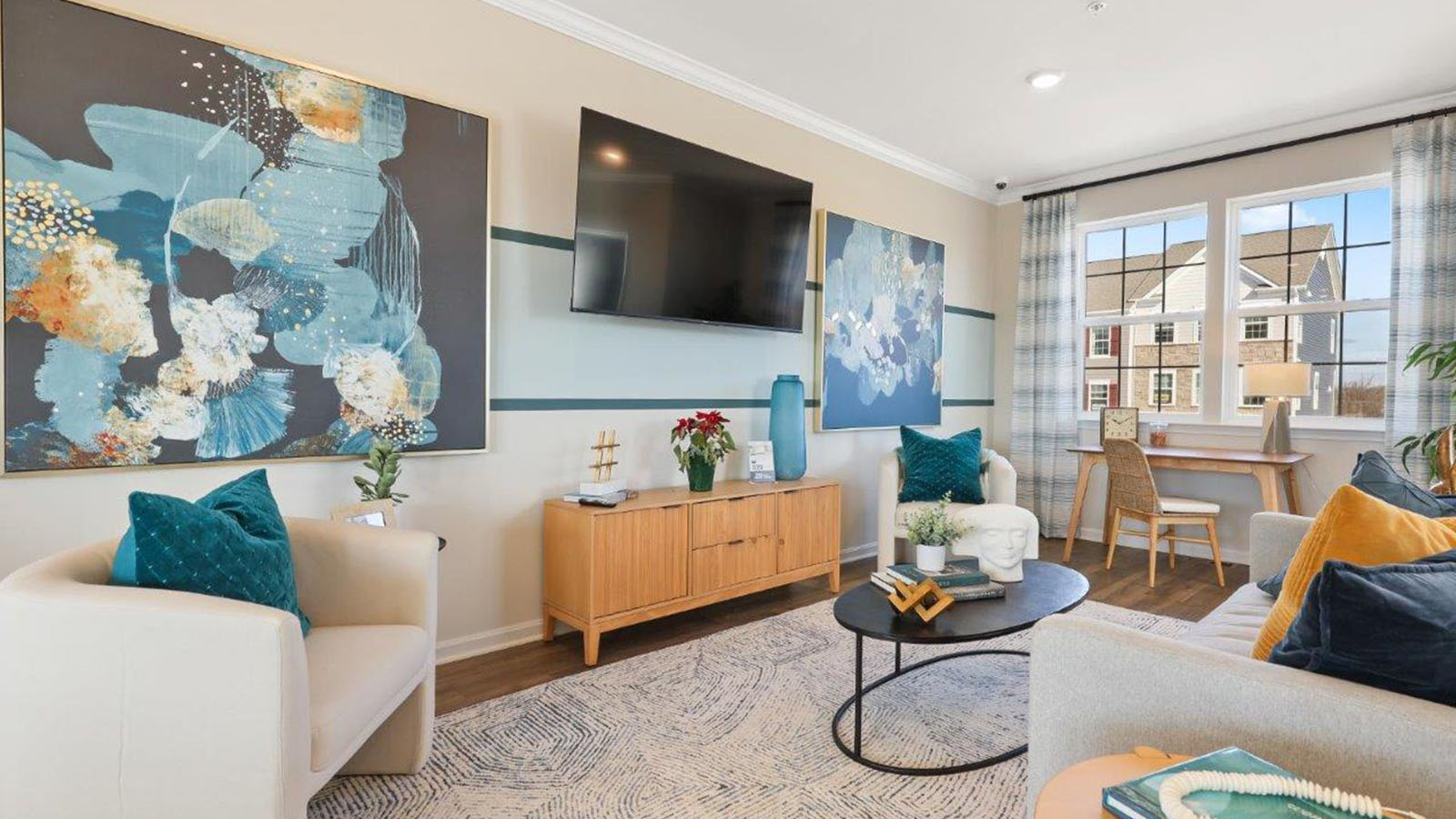 open concept living room