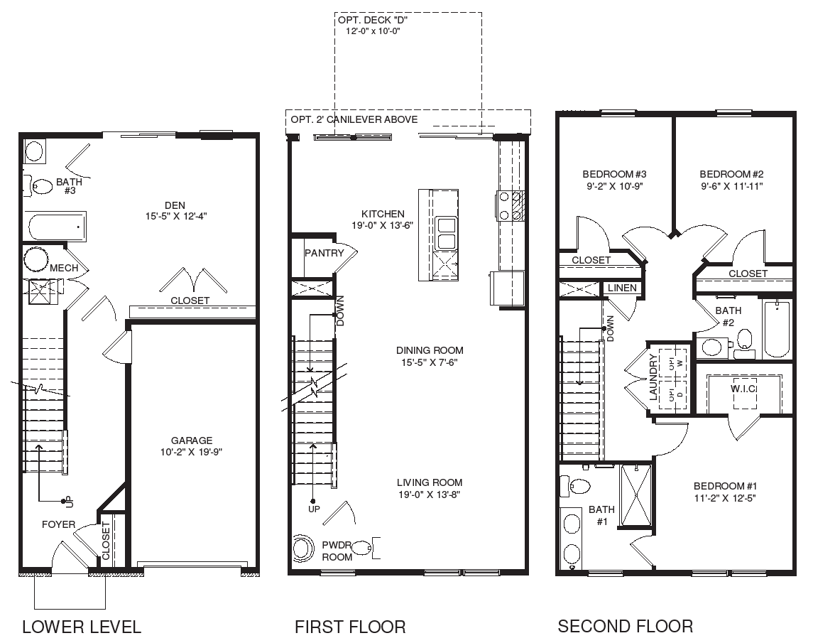 Floor Plan in Villages of White Marsh Rosedale, MD D.R. Horton