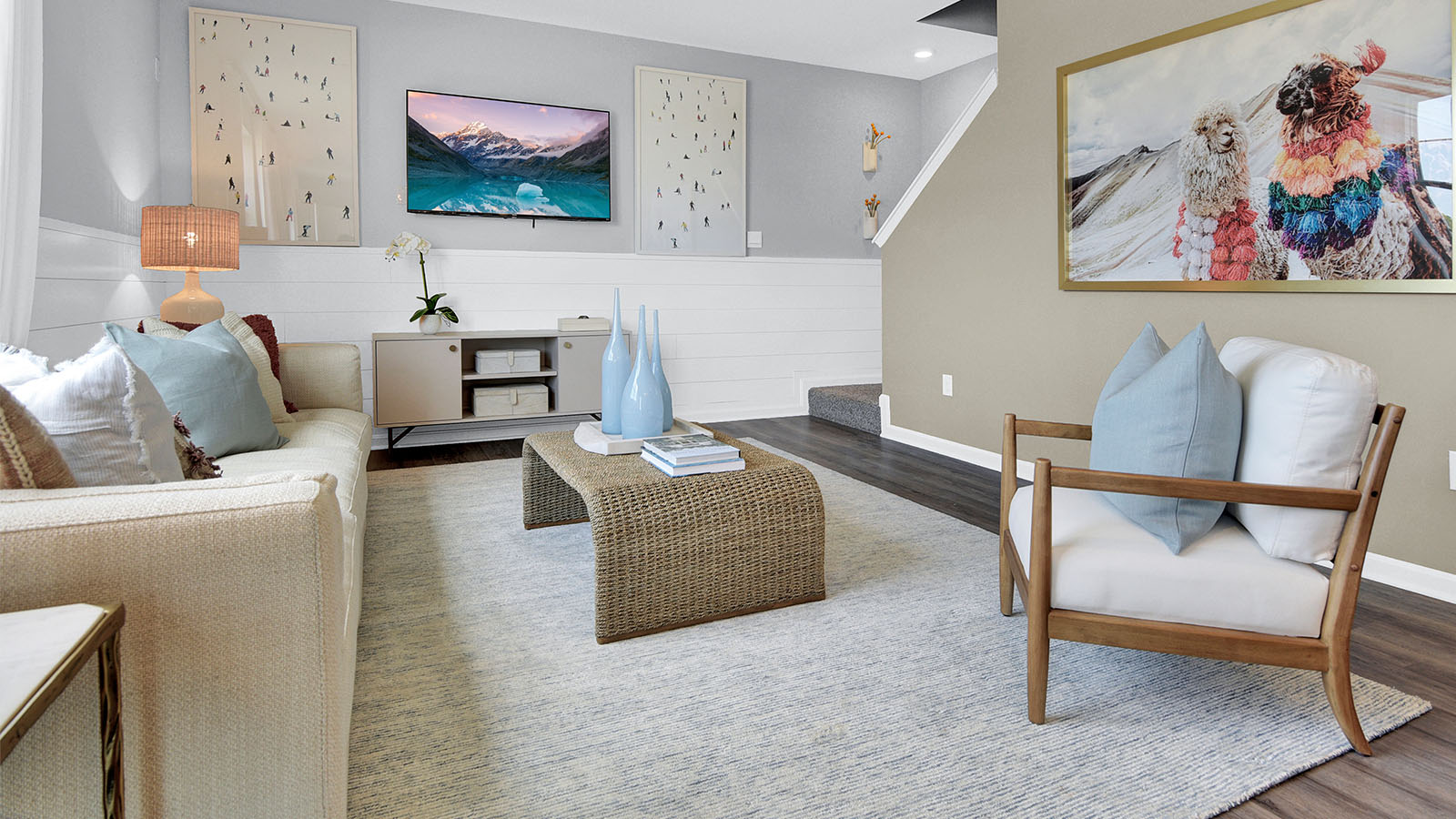 open concept living room
