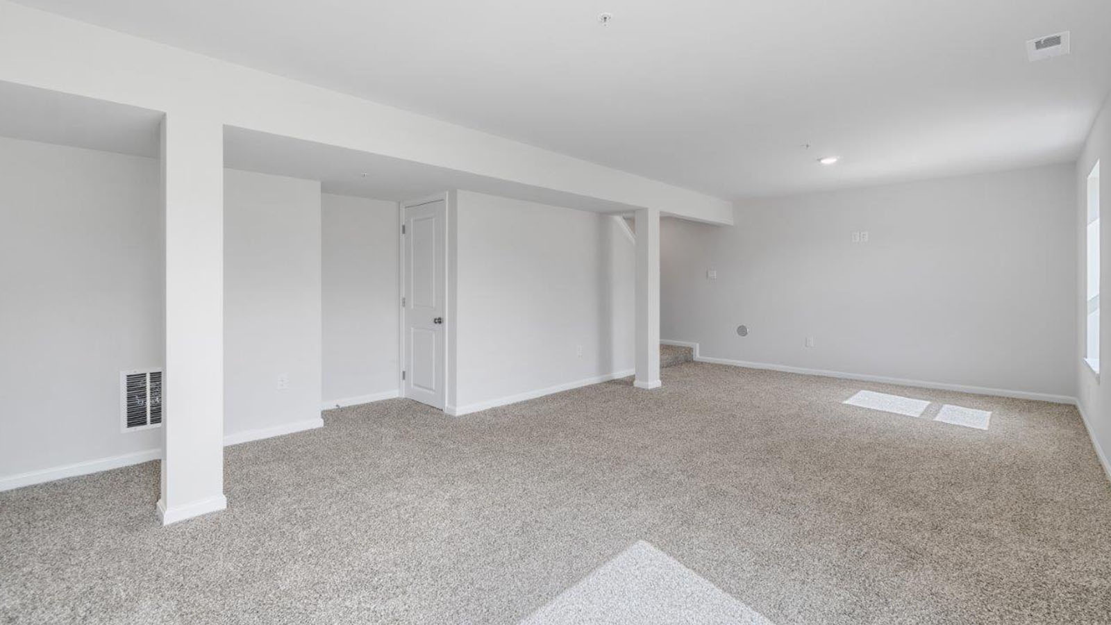 finished basement rec room