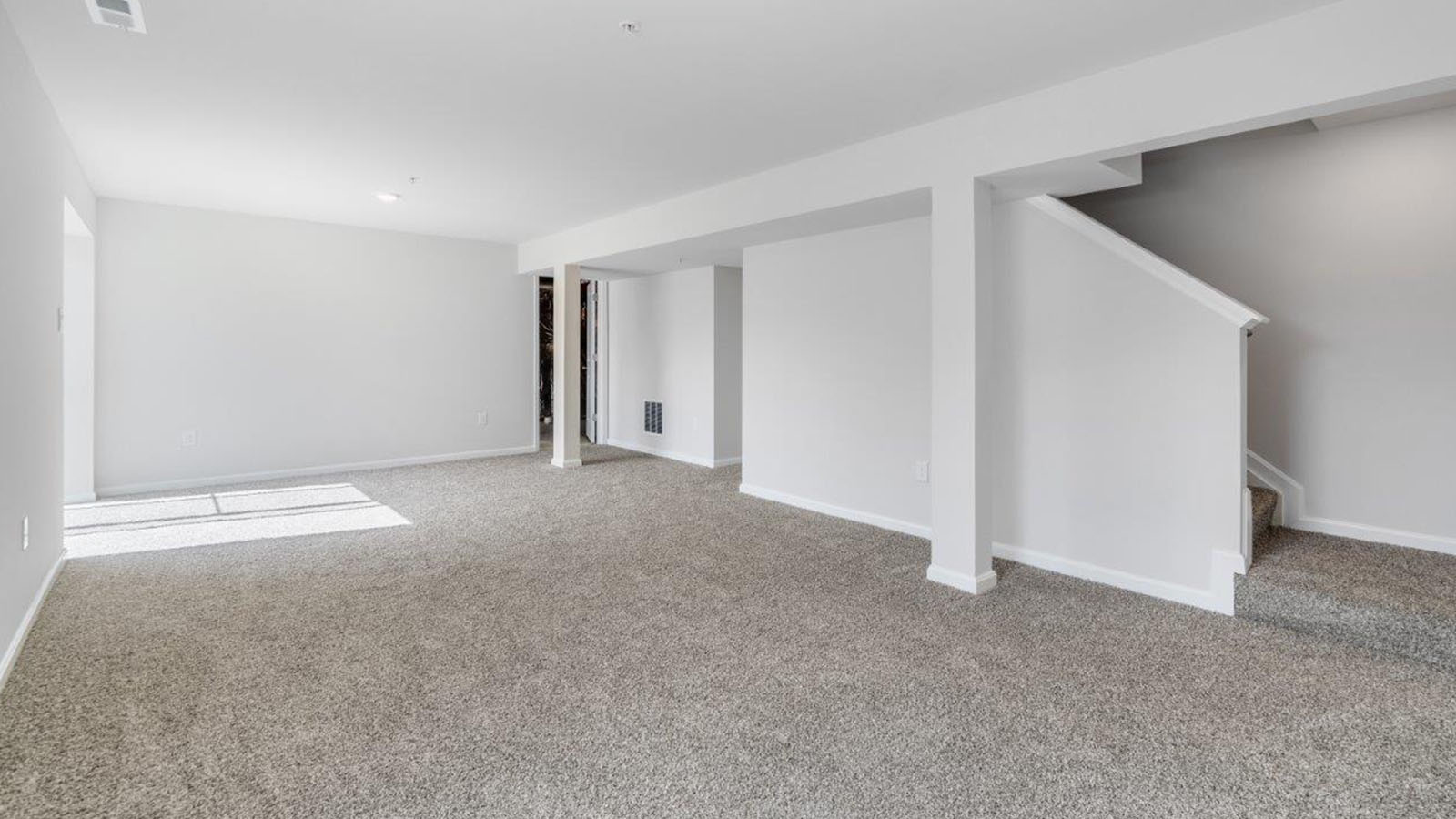 finished basement rec room
