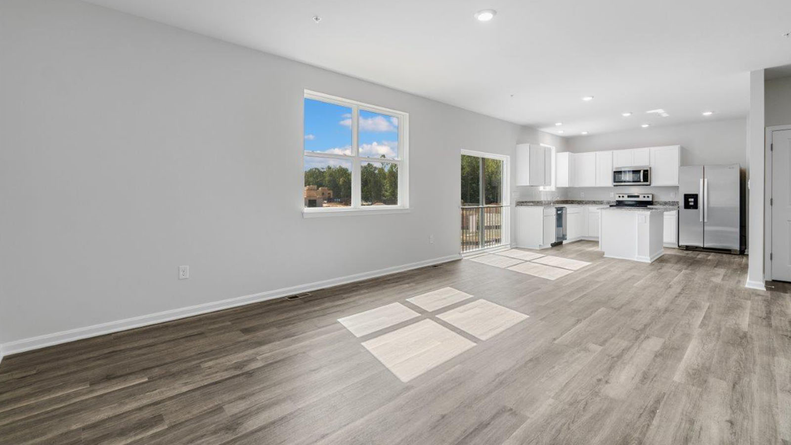 open concept living room