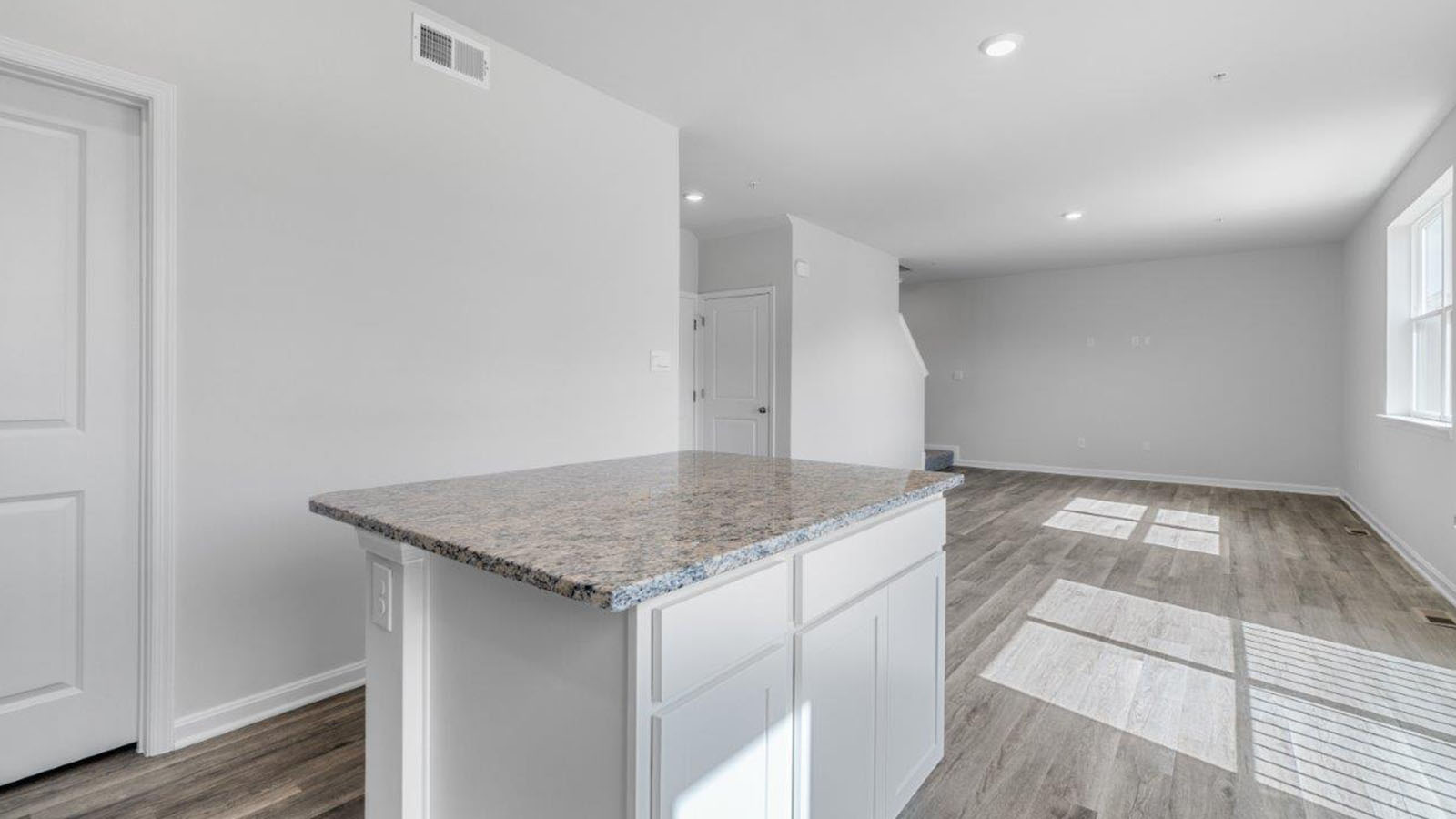 island facing into living room