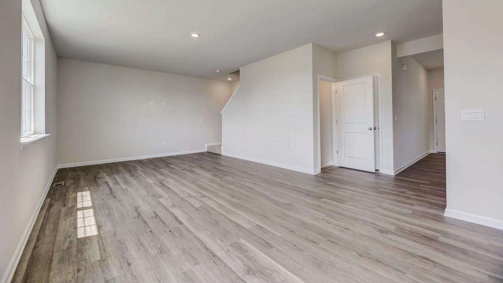 spacious open concept living room