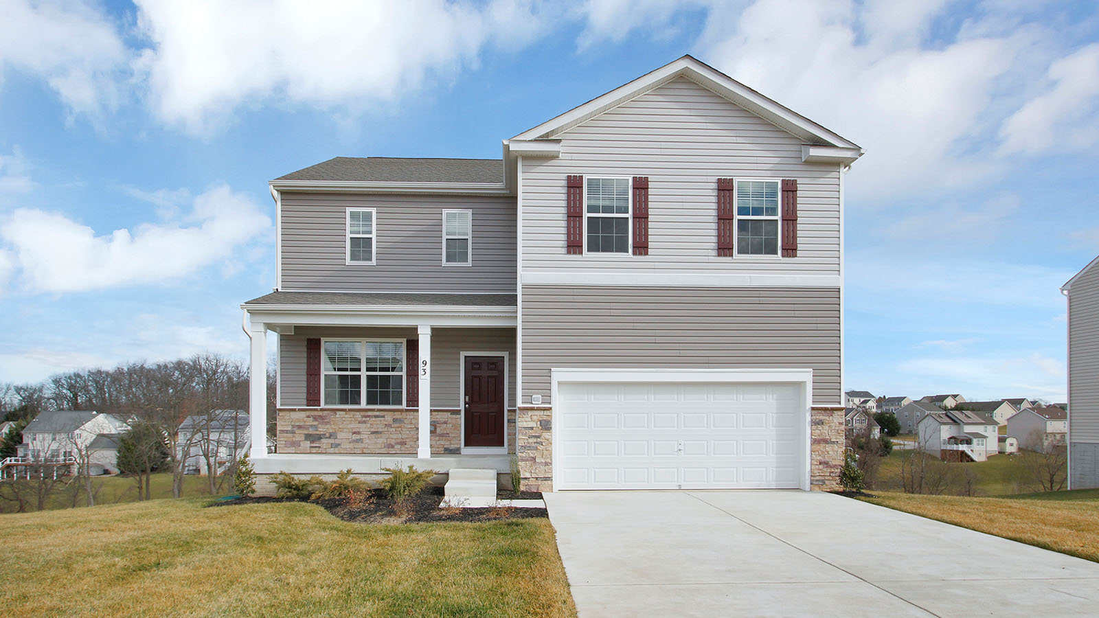 two story colonial home