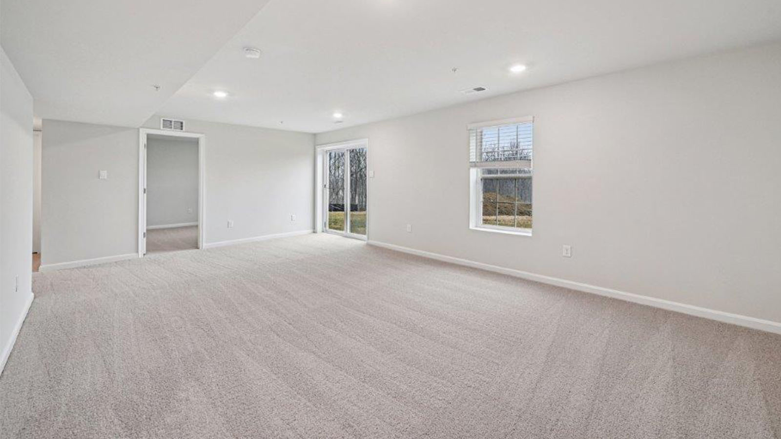 finished basement rec room