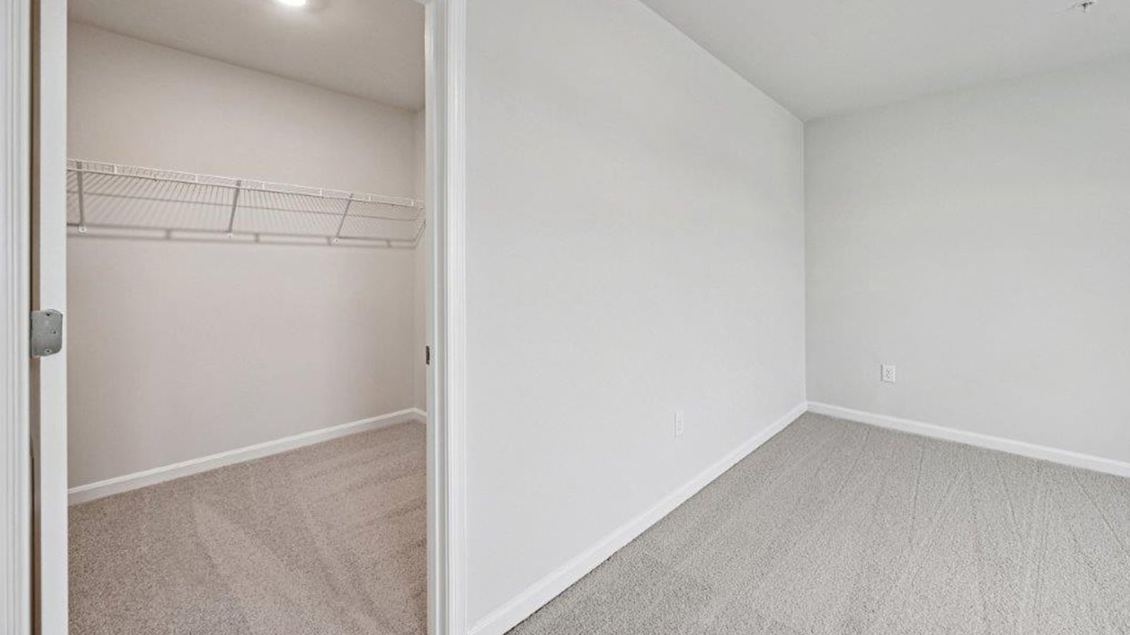 master bedroom leading to walk-in closet