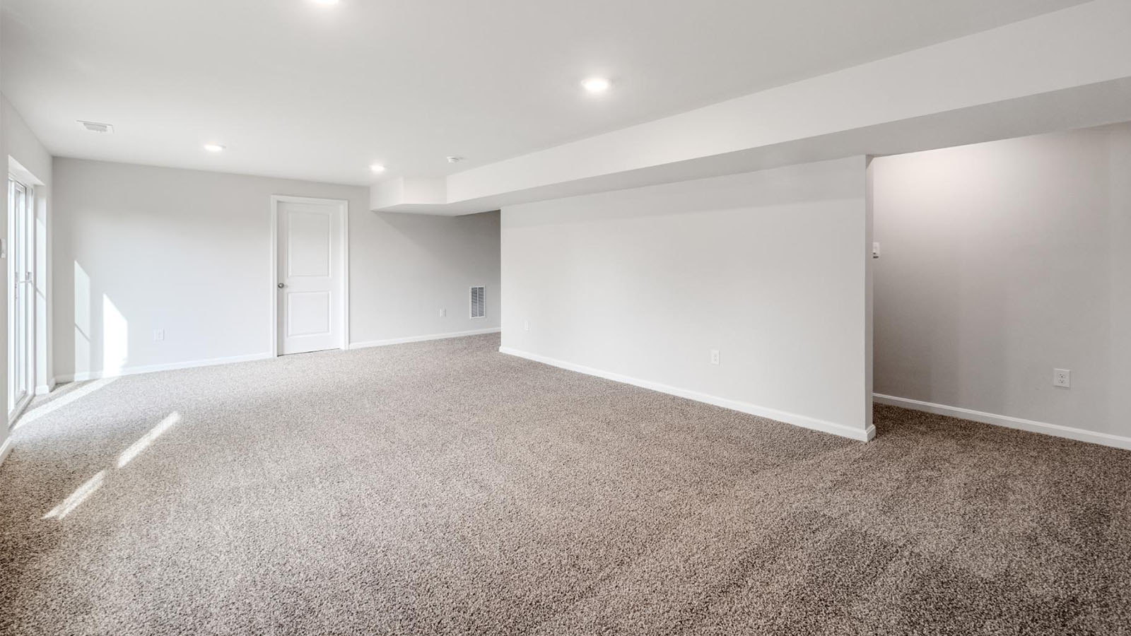 finished lower level rec room