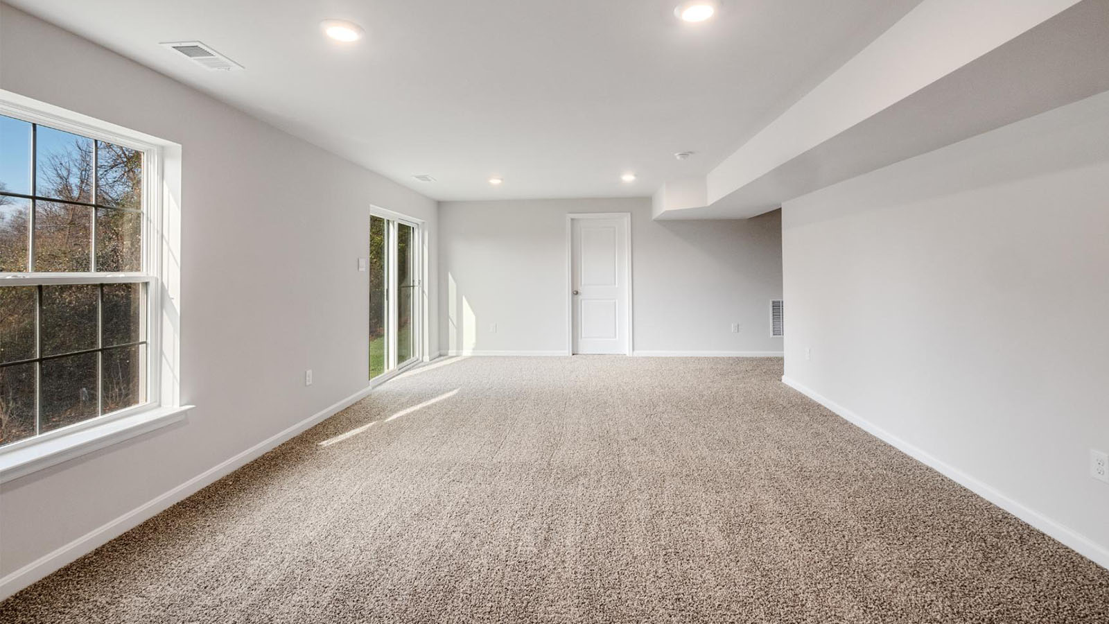 finished lower level rec room