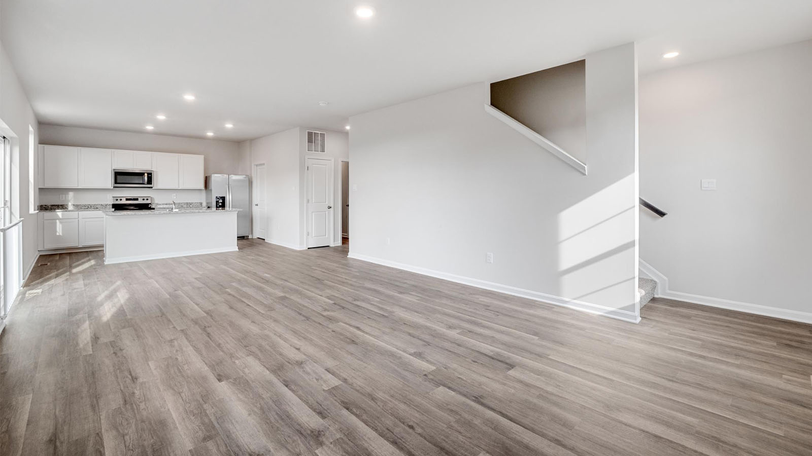 open concept living room