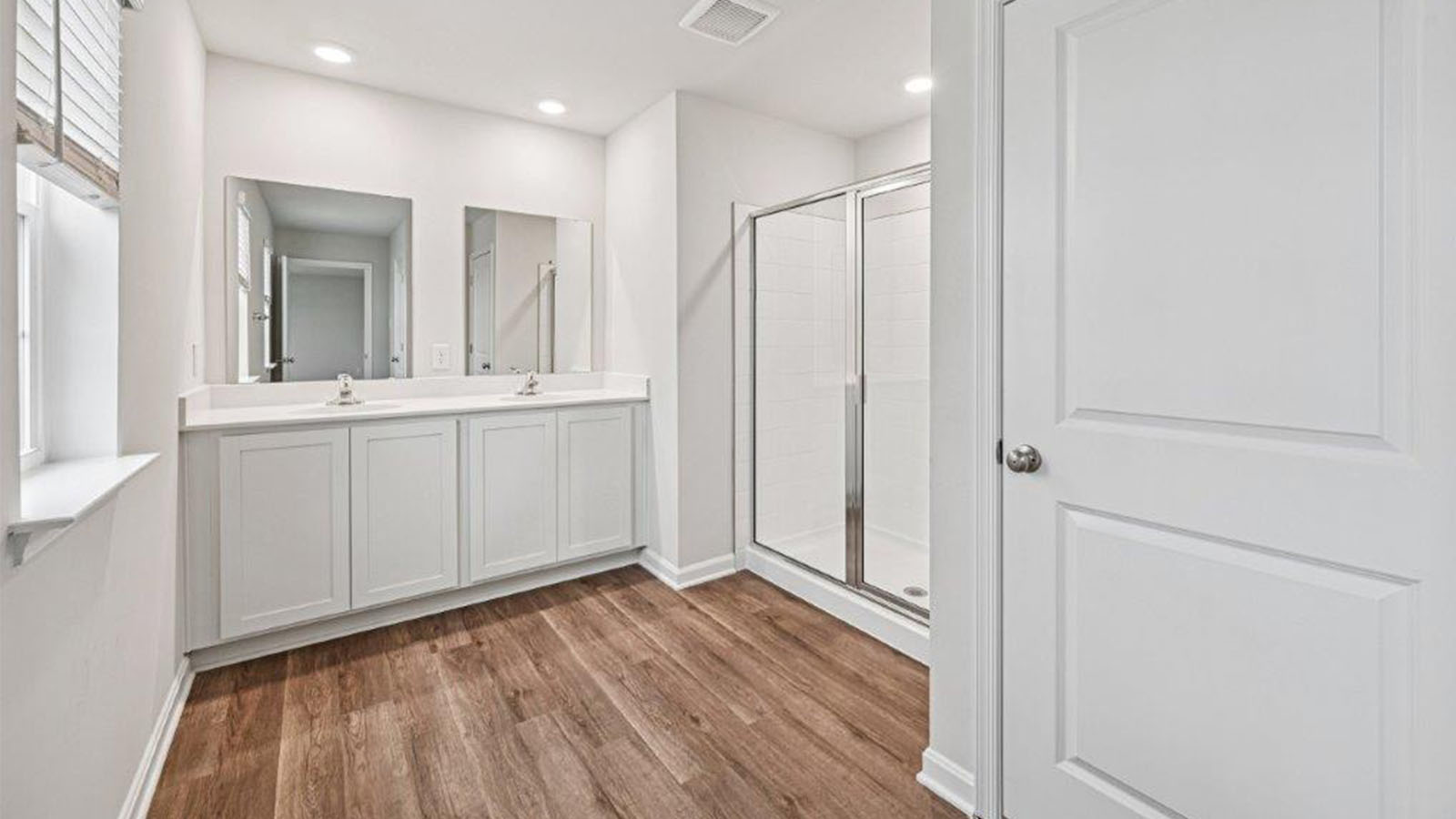 master bath LVP flooring