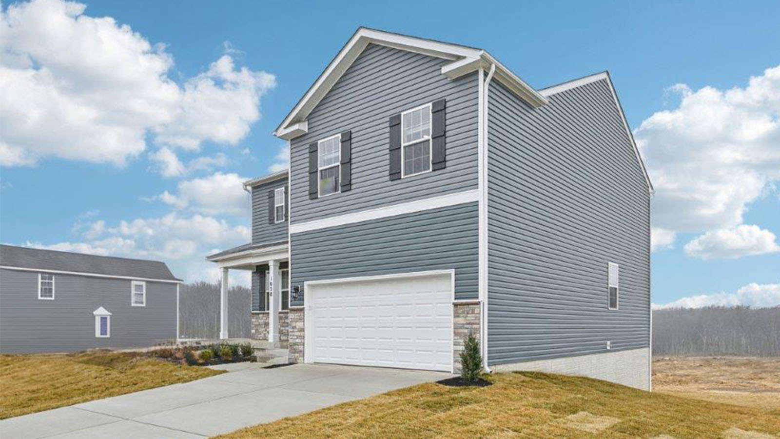 two car garage colonial