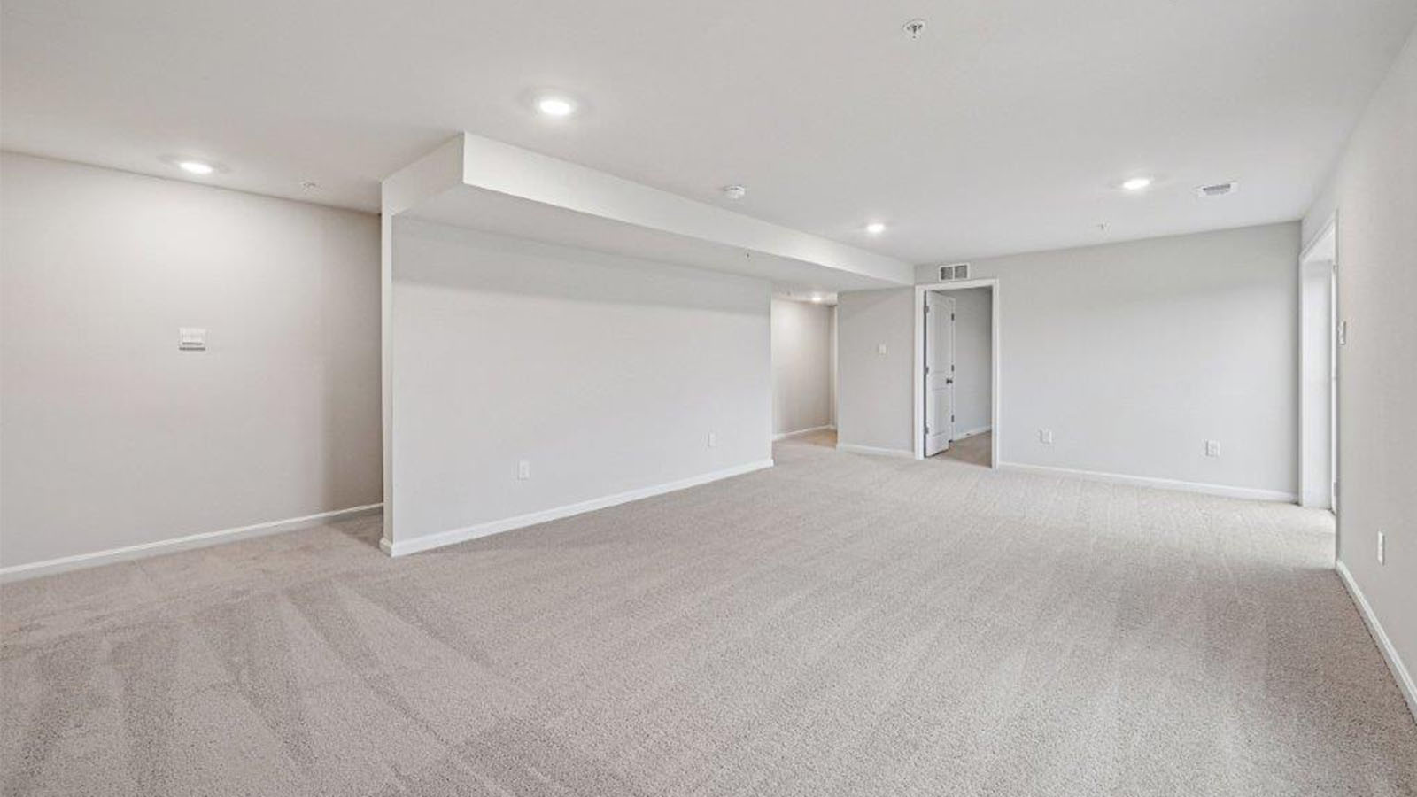 finished basement rec room