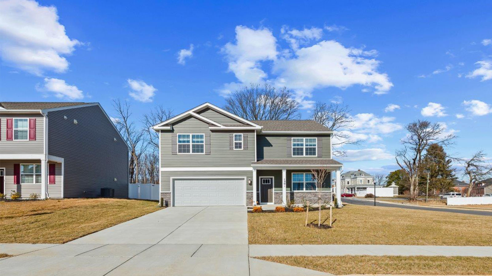 front elevation with front porch