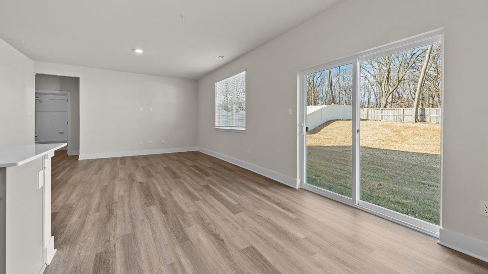 sliding back door with natural light