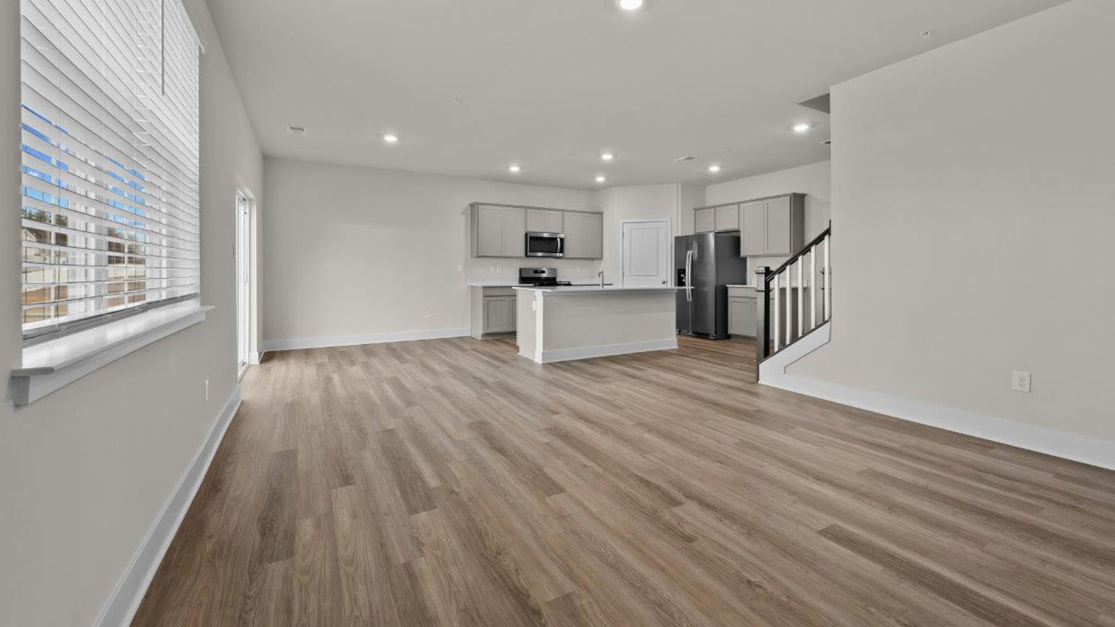 open concept living room