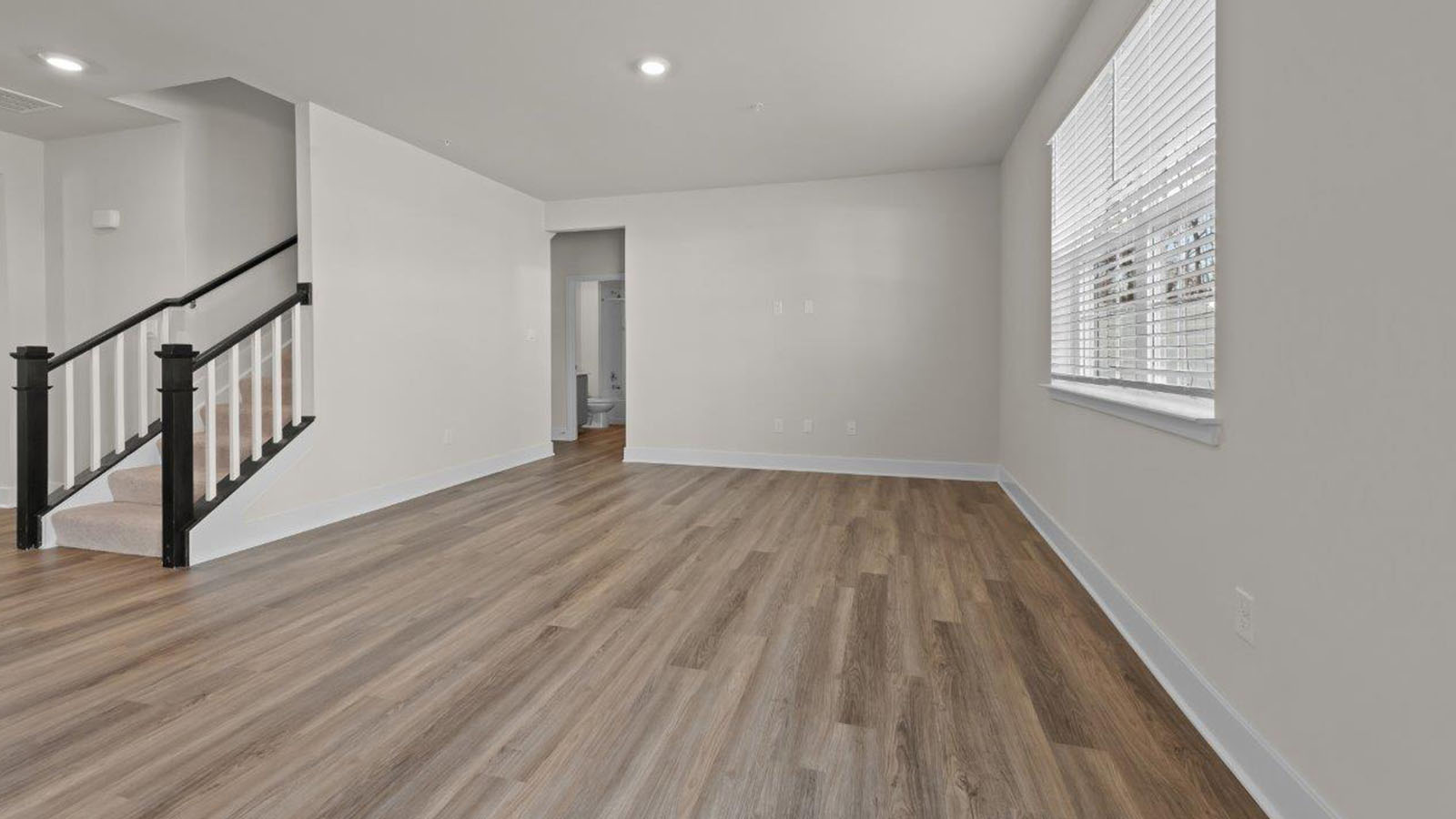 open concept living room