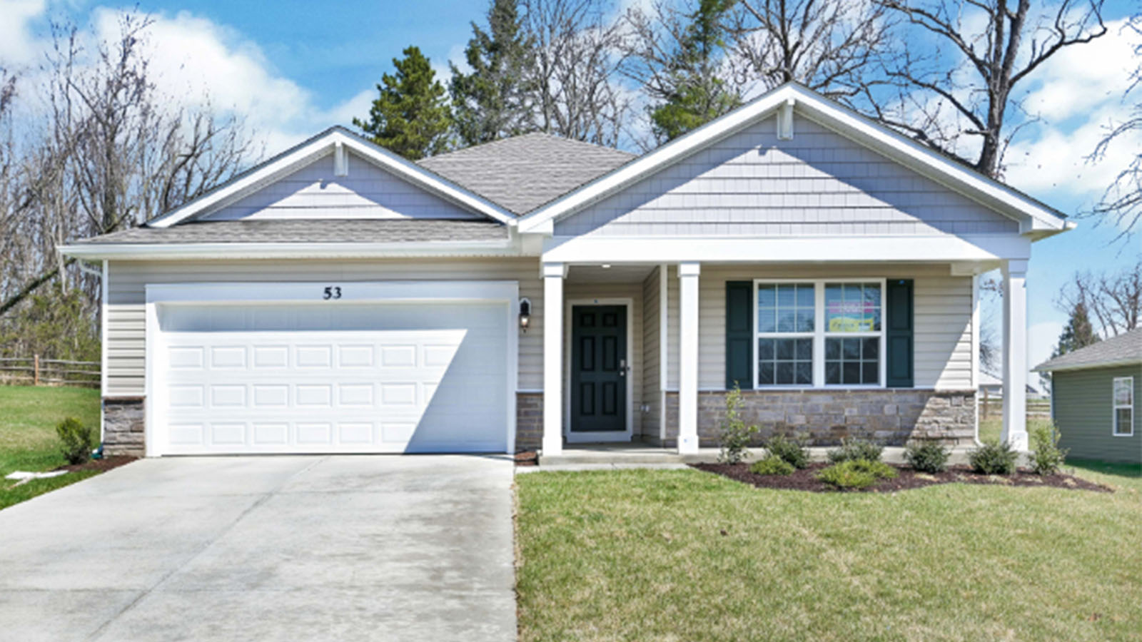 front elevation with front porch