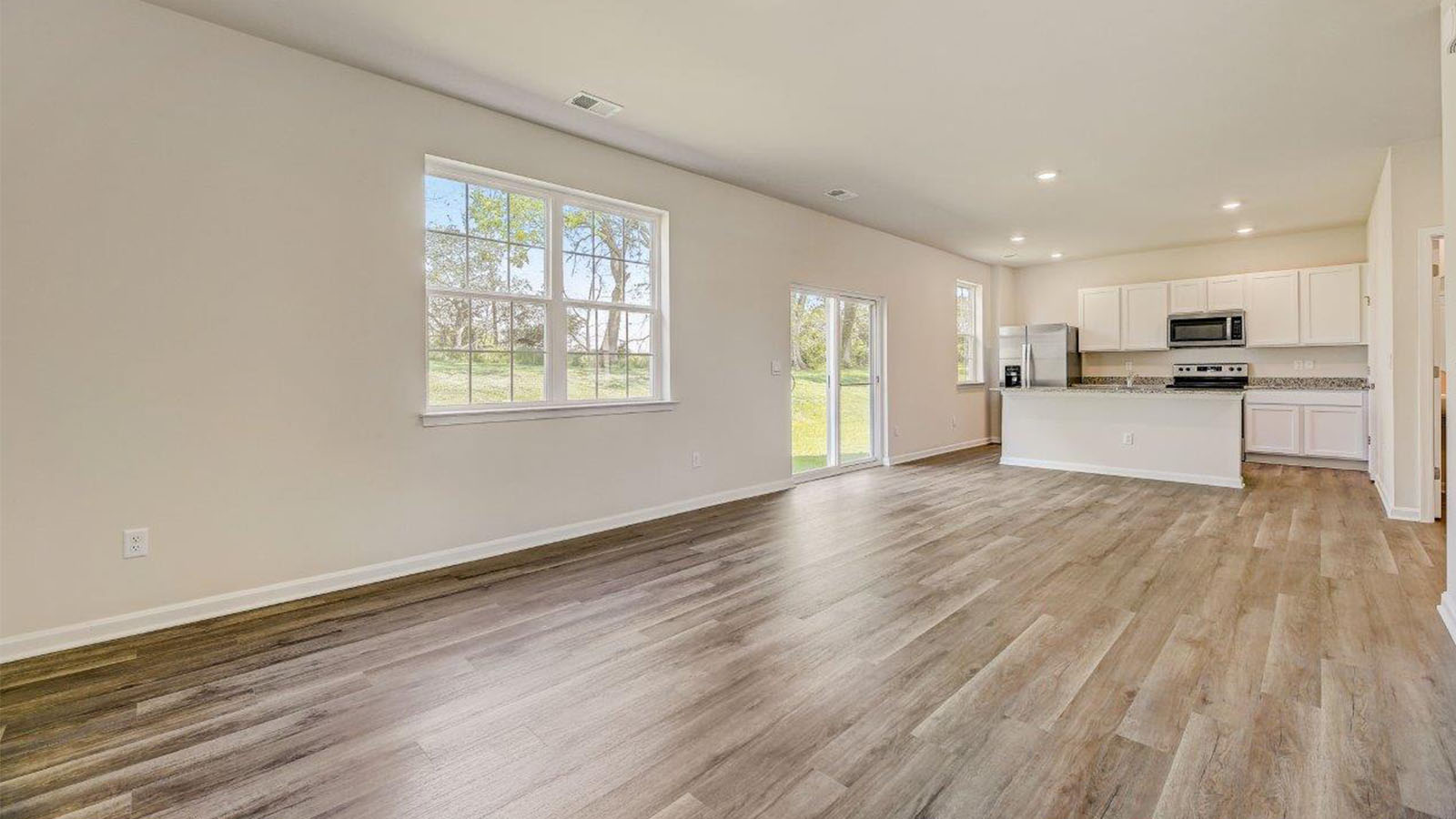 open concept living room