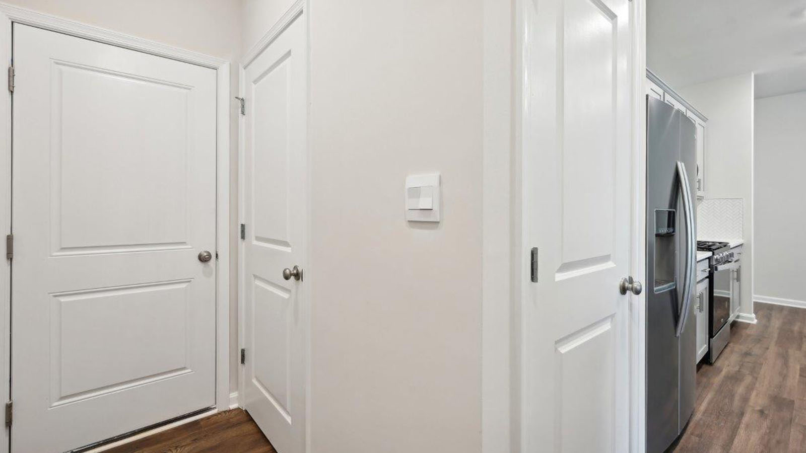kitchen pantry and garage door