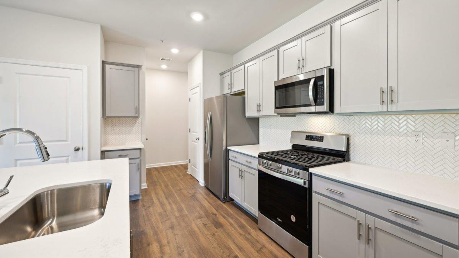 kitchen with stainless steel appliances
