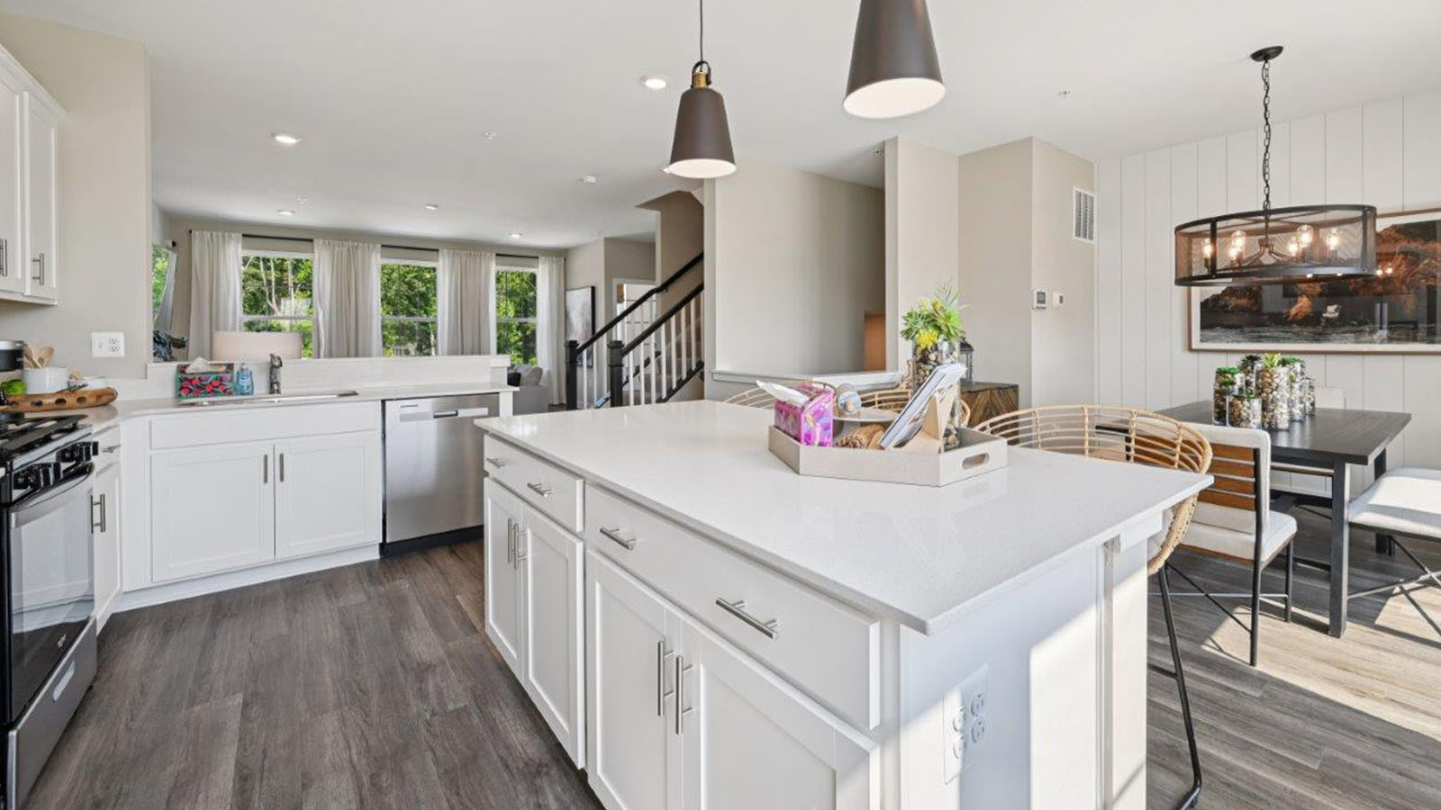 kitchen with island