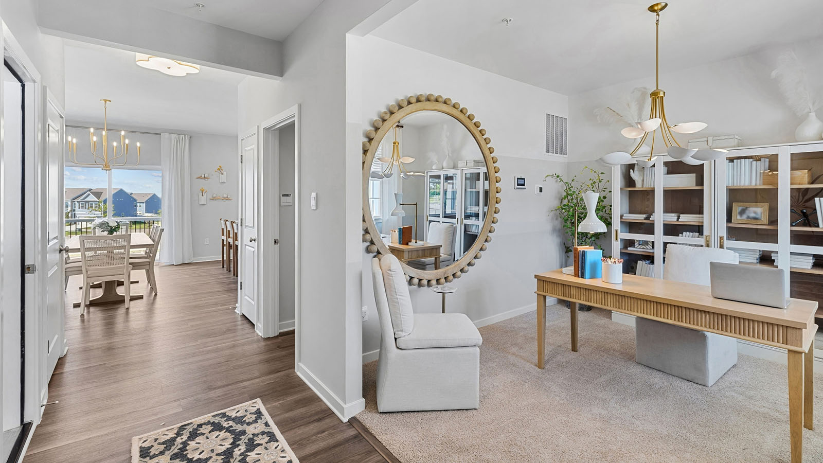 entryway leading to front flex room