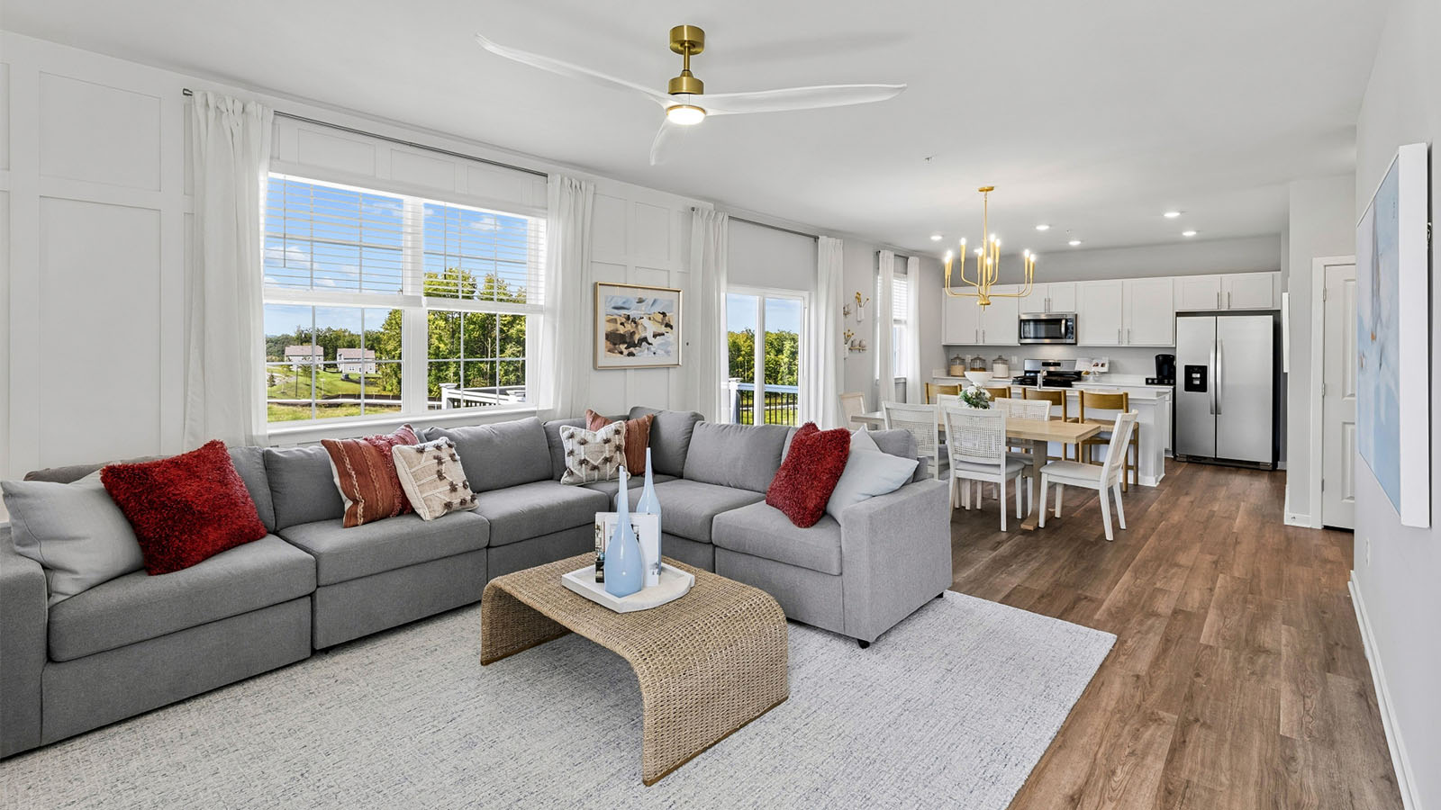 open concept living room