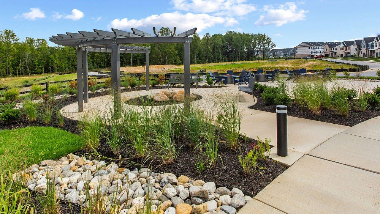 walking area leading to fire pit