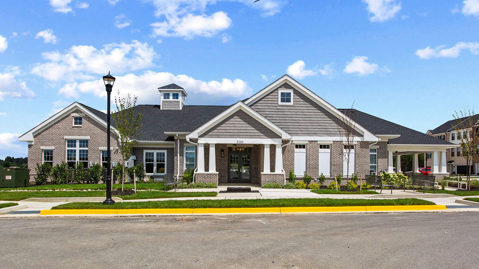 exterior of clubhouse building