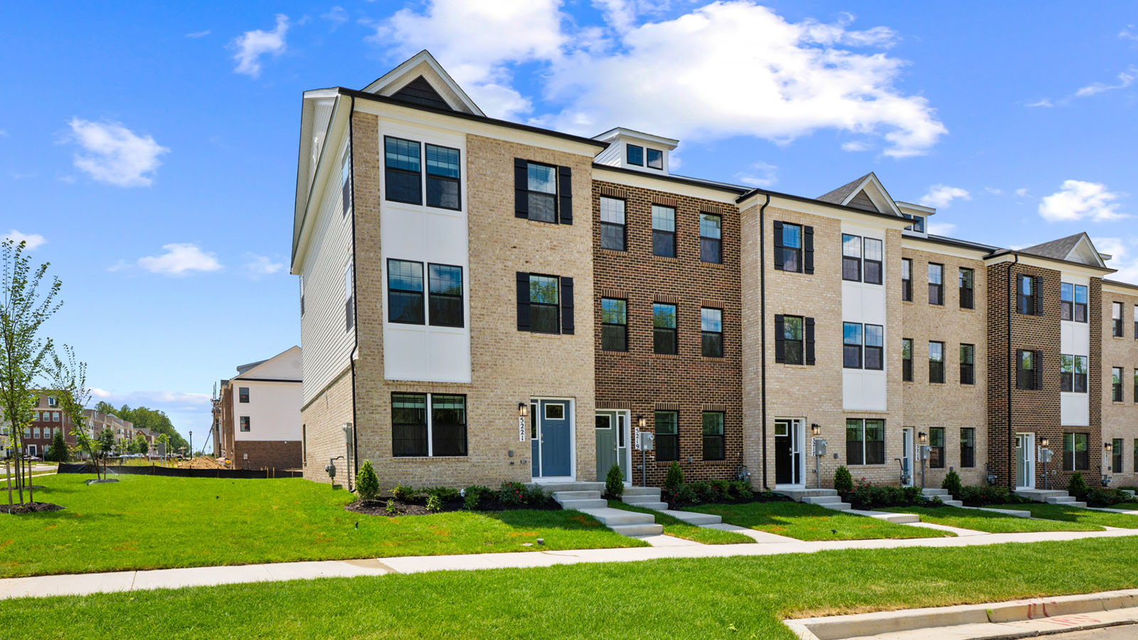 brick townhomes