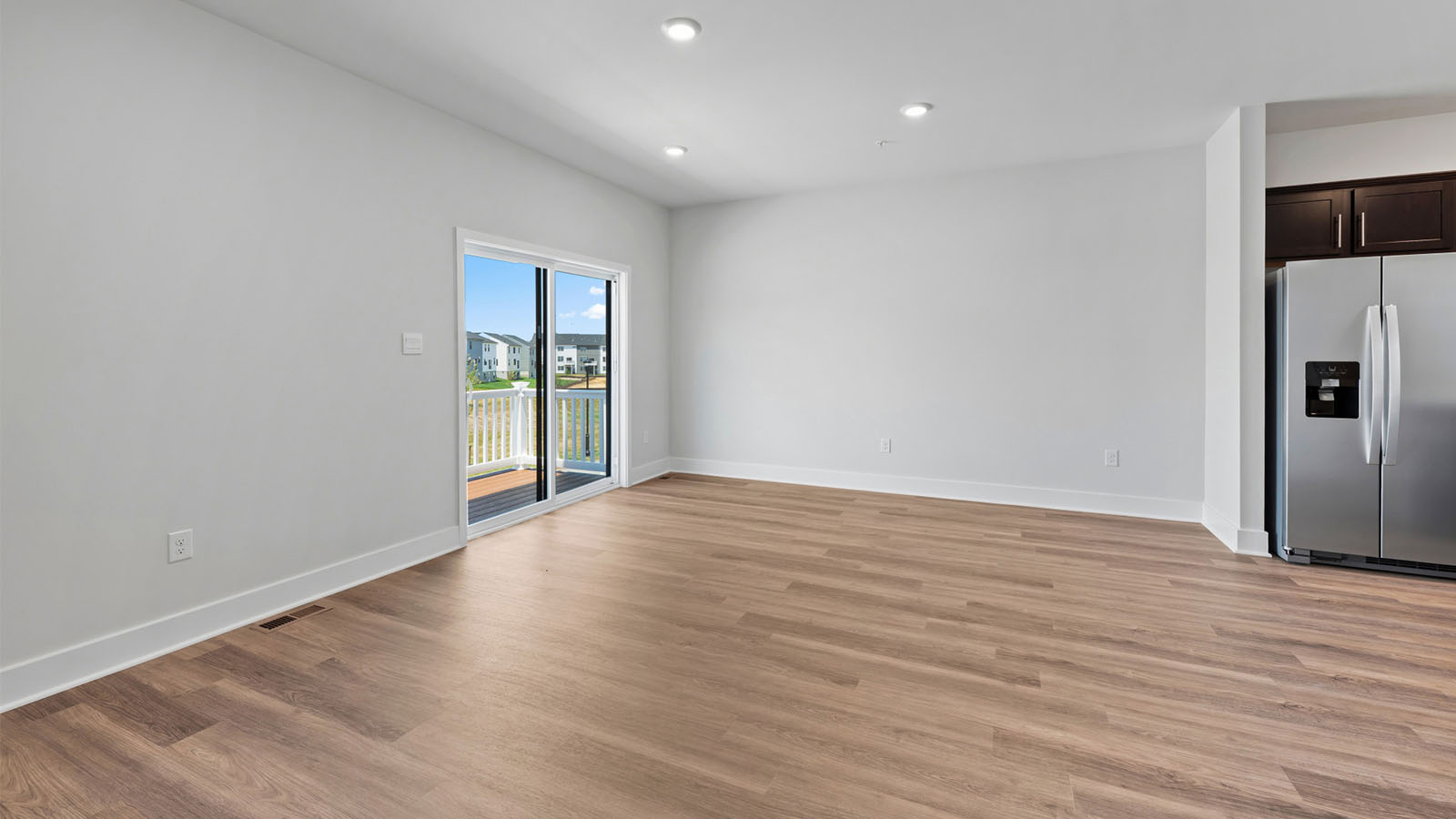 sliding back door to deck