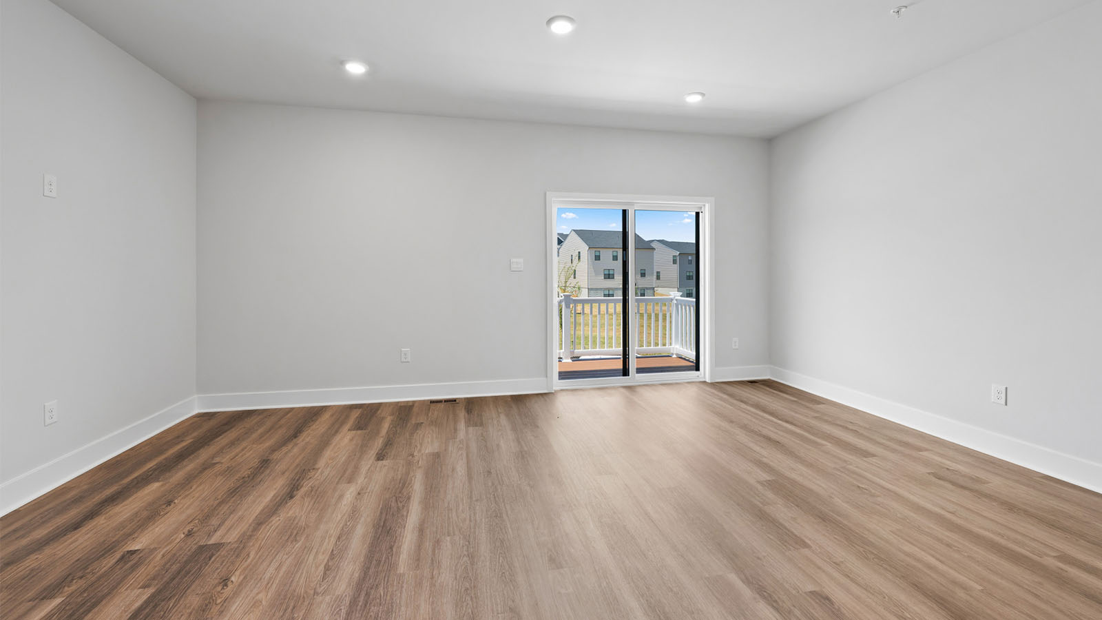 sliding back door to deck