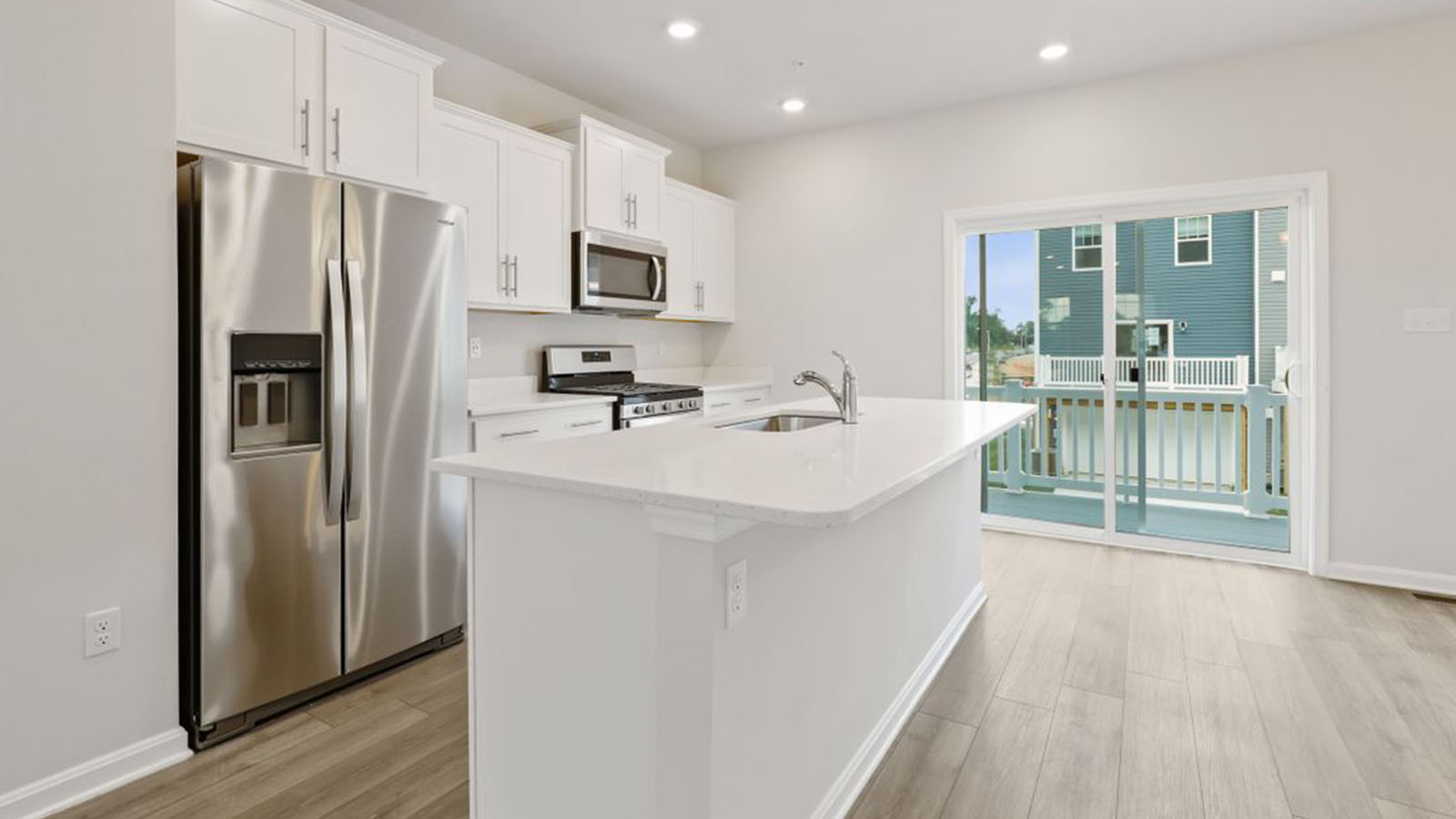 kitchen with walkout