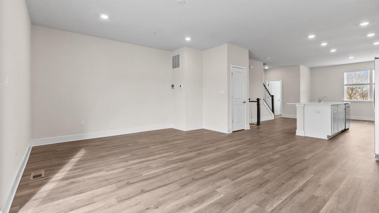 open concept living room