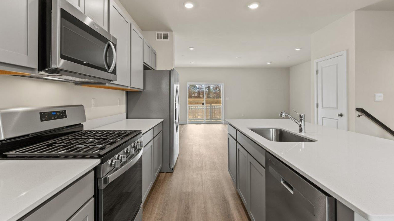 kitchen with stainless steel appliances