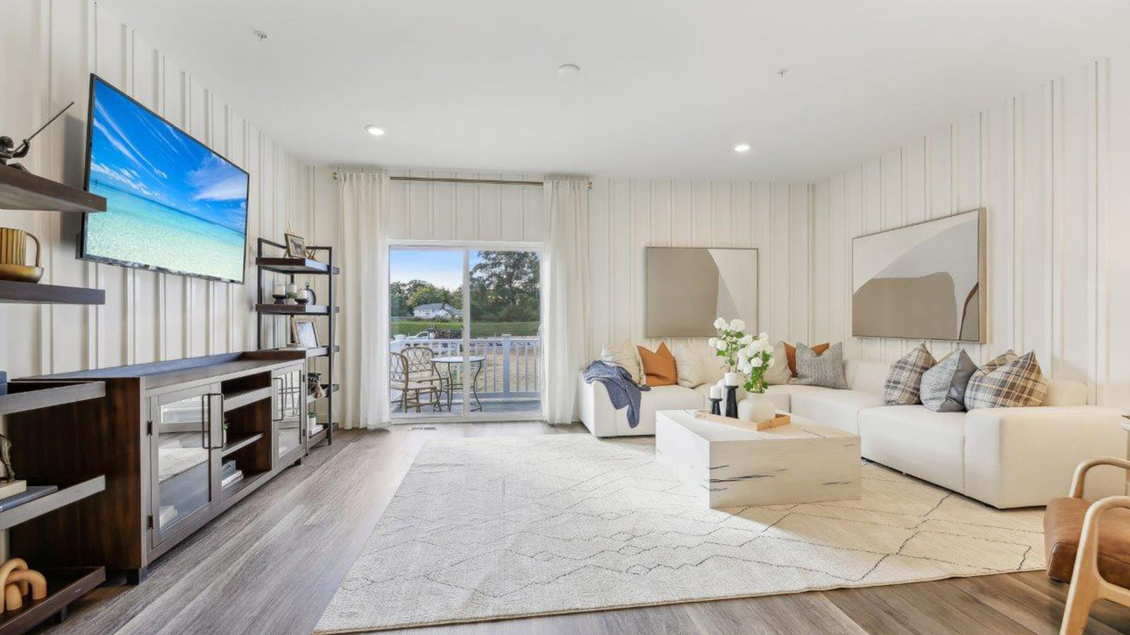 open concept living room