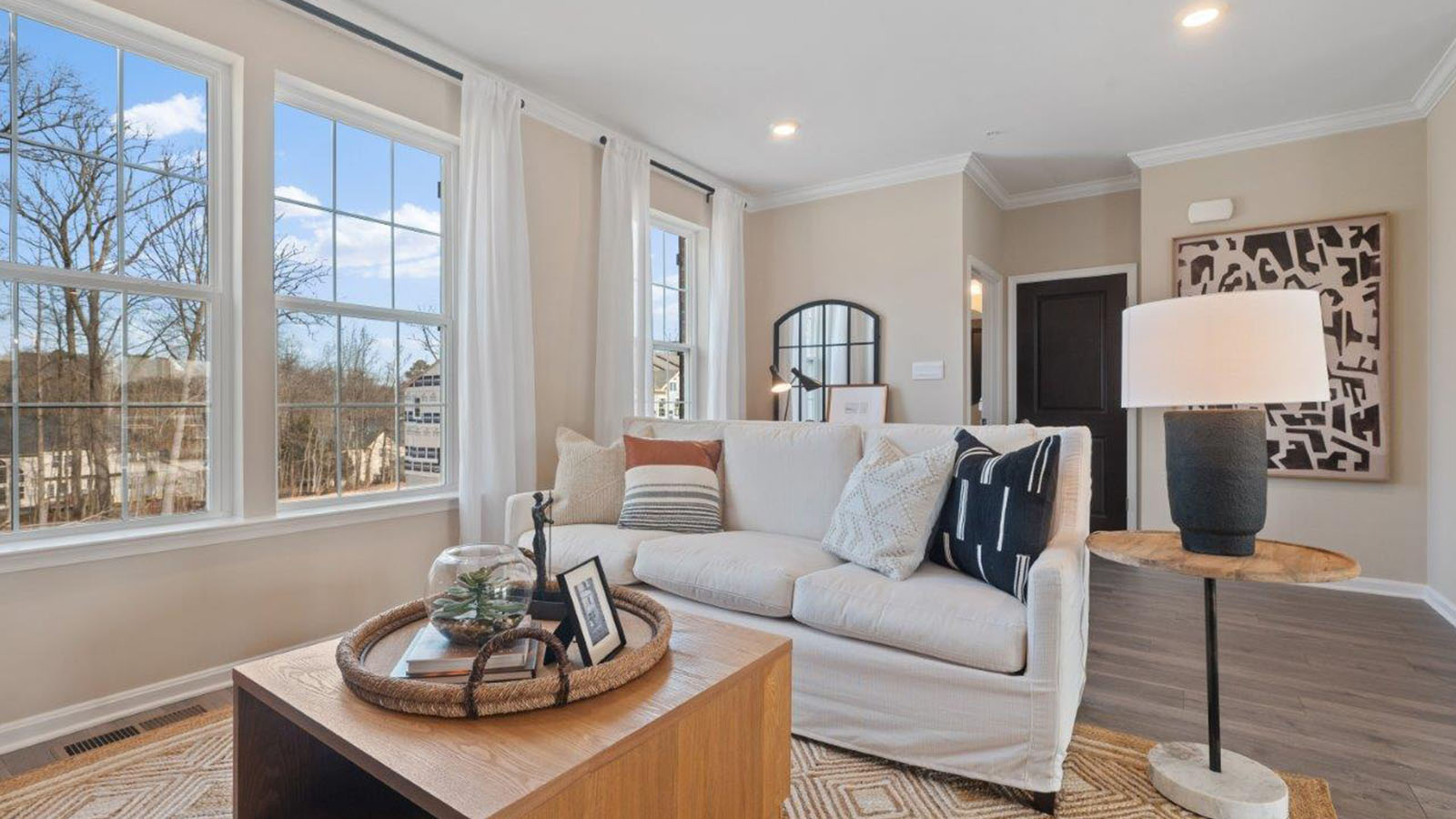 open concept living room