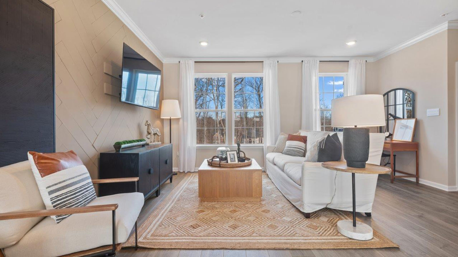 open concept living room