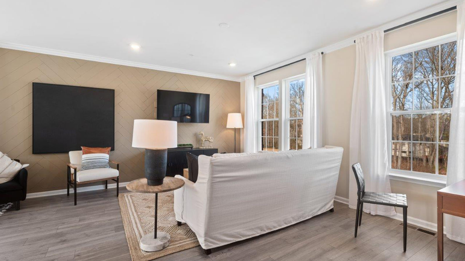 open concept living room