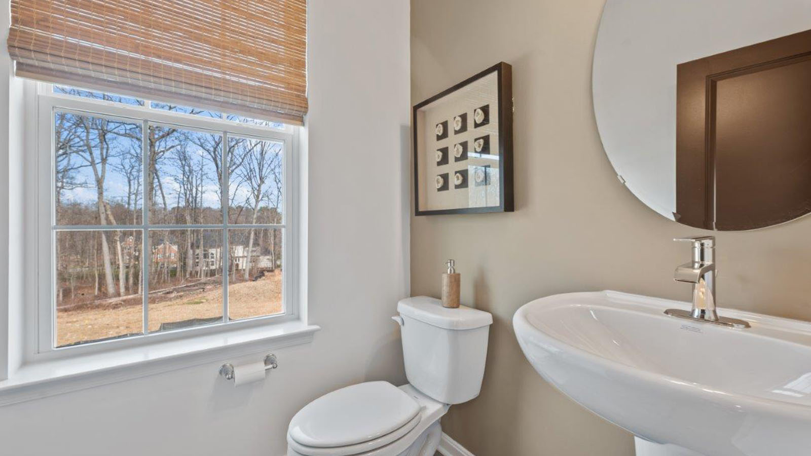 half bathroom on main level