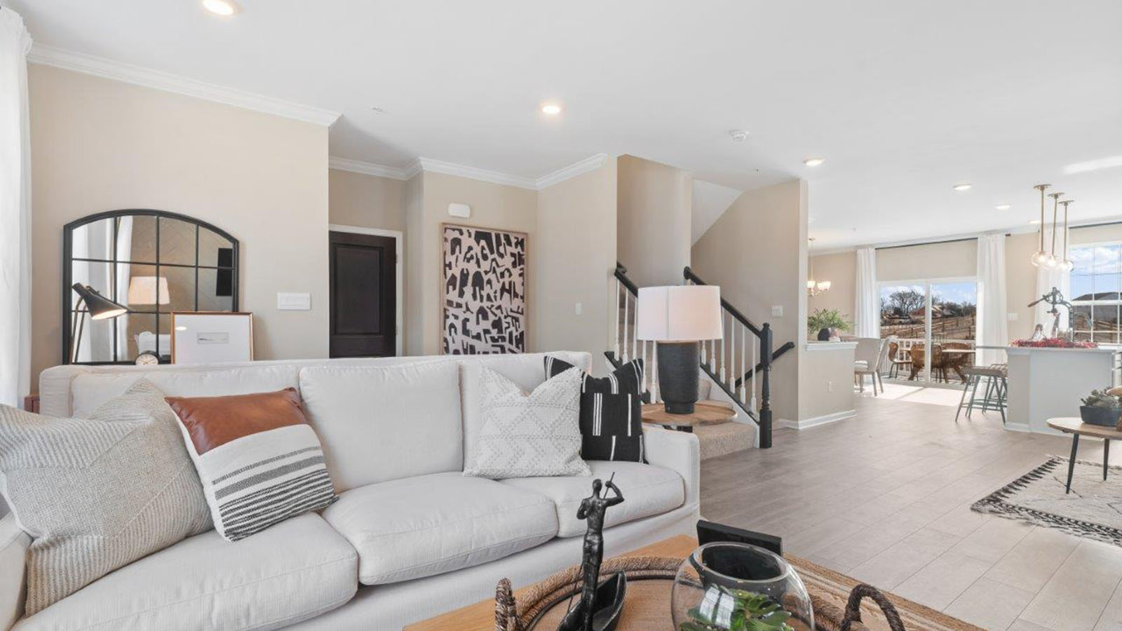 open concept living room