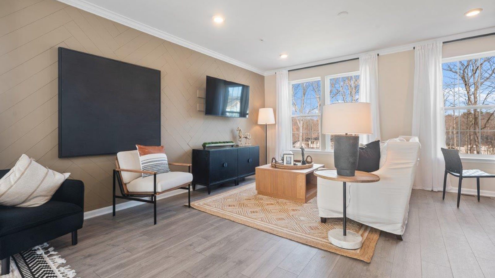 open concept living room